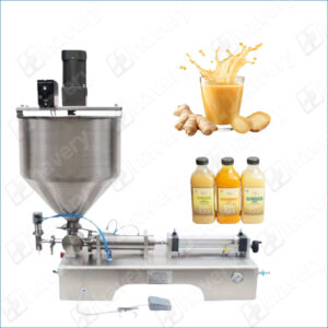 pneumatic ginger juice liquid filling machine